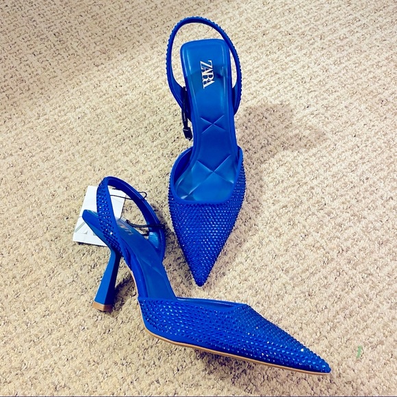 Zara rhinestone slingback heels - Picture 2 of 3
